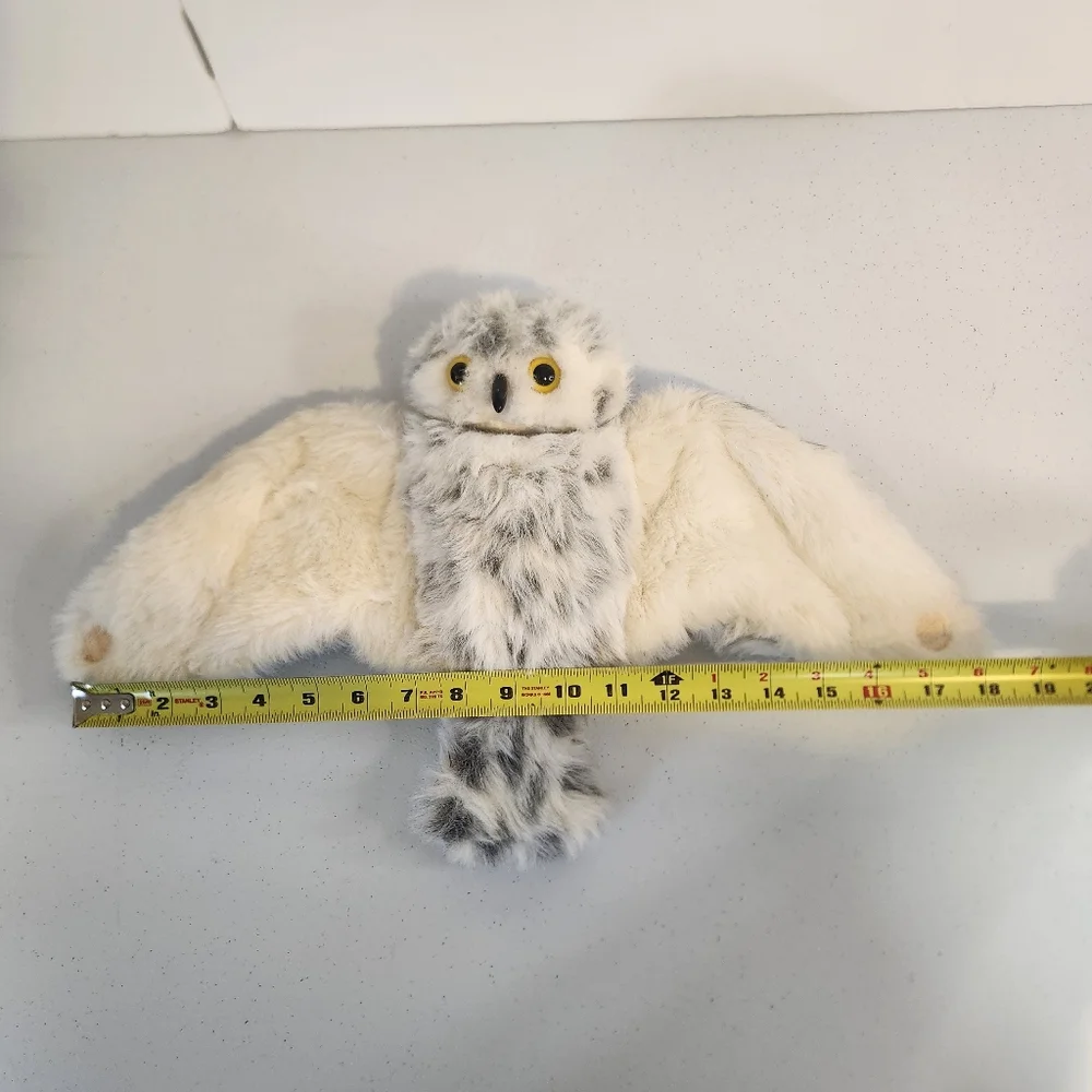 Folkmanis Puppets Snowy Owl Hand Puppet White Plush Stuffed Animal Toy - Picture 7 of 7